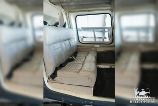 Rear seats of a 1981 Bell 206 BIII JetRanger helicopter