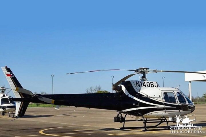 1999 Eurocopter AS350B2 landed on an airfield