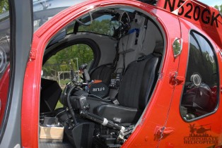 Door open on 2002 MD 500N helicopter