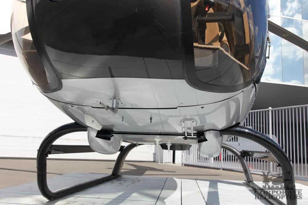Under the front nose of a 2006 Eurocopter EC120 helicopter