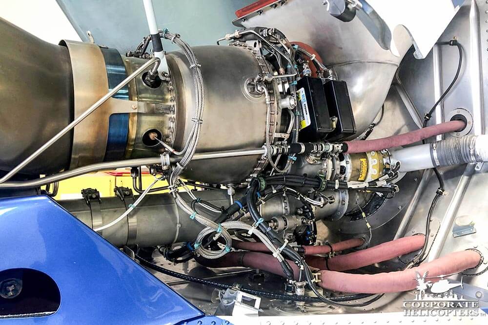 Engine of a 2011 Eurocopter AS350 B2 helicopter