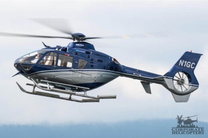 2007 Eurocopter EC135 T2+ helicopter in flight