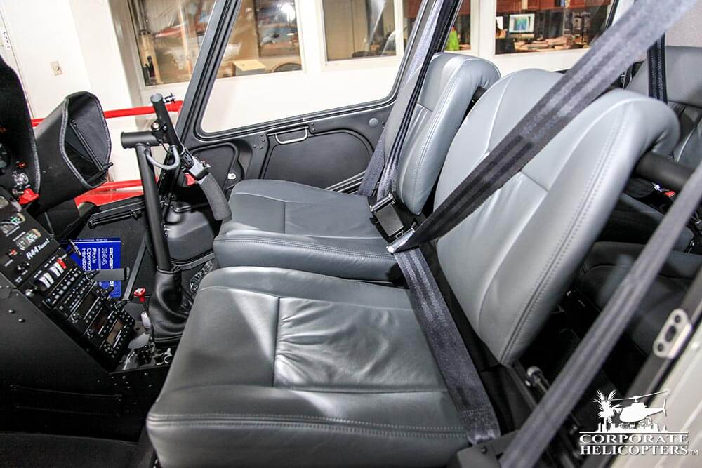 Front seats of a 2019 Robinson R44 Raven I