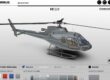 Grey 2023 Airbus H125 helicopter