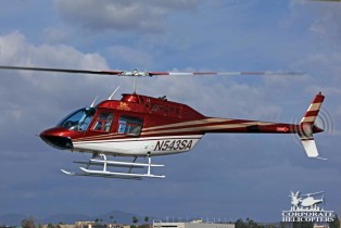 Bell 206B3 in flight