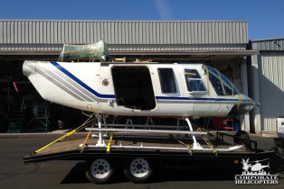 Bell 206L3 at the beginning of an overhaul process