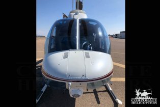 Front view of a 1973 Bell 206B II helicopter