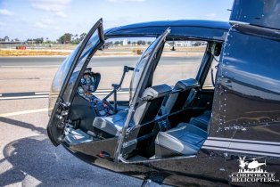 2006 Robinson R44 Raven II cabin with doors open