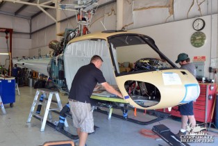 AS350B2 12 year inspection, in-progress