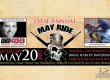 Promotional flier for 15th Annual May Ride: Saturday May 20, 2017