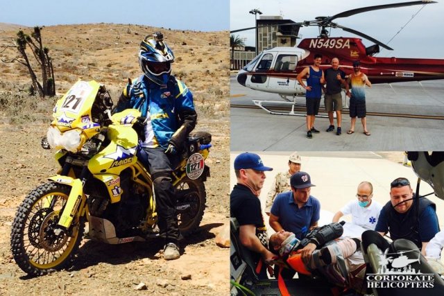 Collage of photos for support services for NORRA off road racing