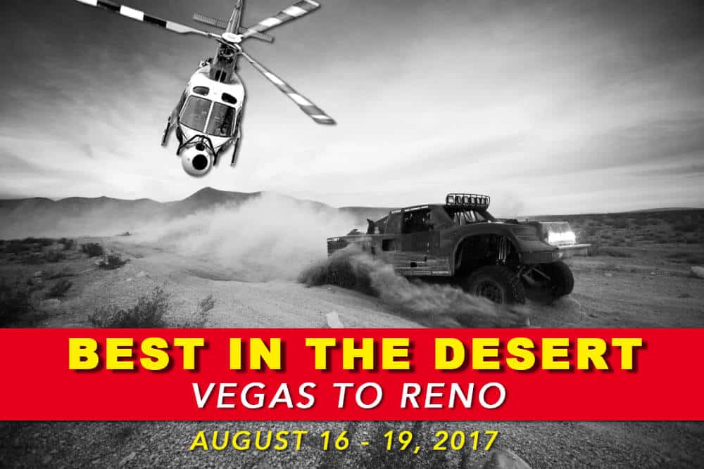 Best in the Desert - Vegas to Reno. August 16-19, 2017