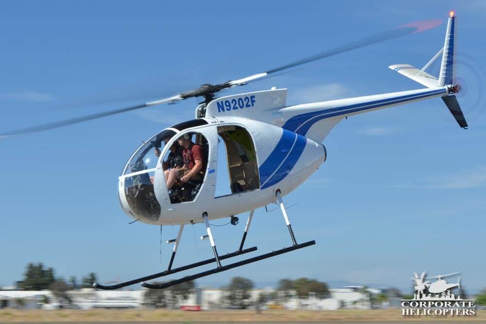 MD500 helicopter in flight
