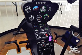 Front panel of a 2014 Robinson R66 Turbine helicopter