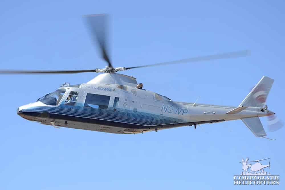 1987 Agusta 109A MKII Plus helicopter in flight