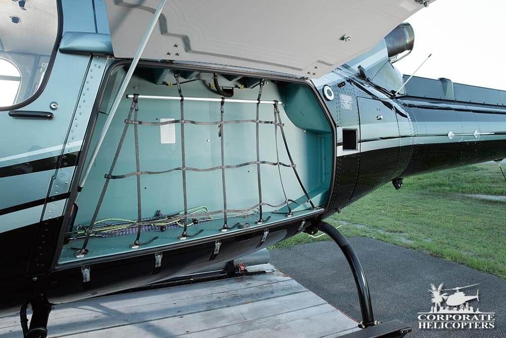 Cargo compartment of a 2011 Eurocopter AS350 B2 helicopter