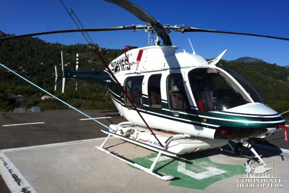 Side view of a 2000 Bell 207 helicopter