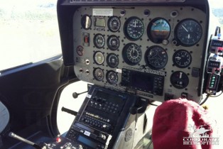 Fornt panel of a 2000 Bell 207 helicopter