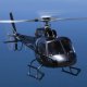 A helicopter in flight