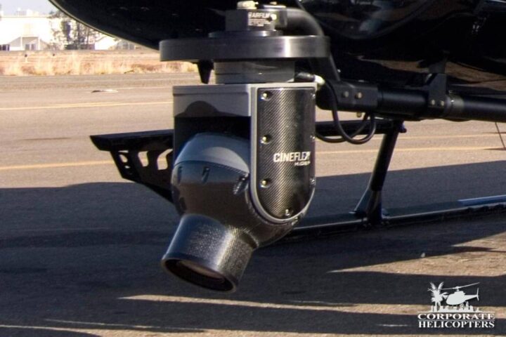 Cineflex camera system mounted on a helicopter