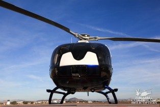 EC130 T2 helicopter front view