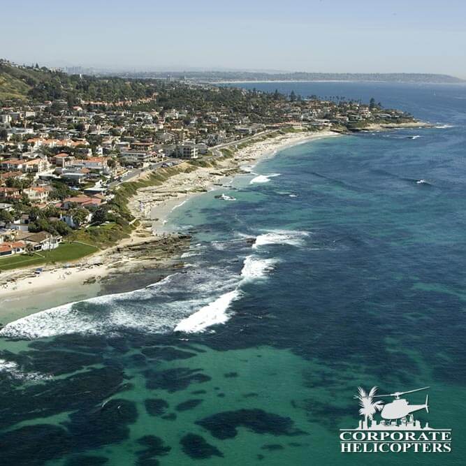 La Jolla Coastline aerial photo