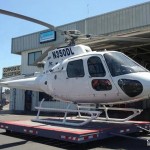 2008 Eurocopter AS350 B3 helicopter on a platform