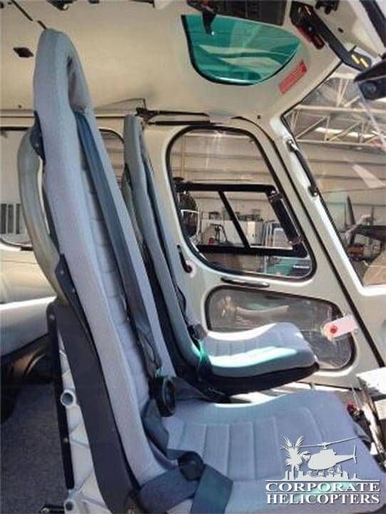 Seats of a 2008 Eurocopter AS350 B3 helicopter