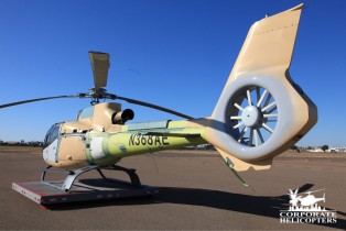 Rear view of a 2013 Eurocopter EC130 T2 helicopter