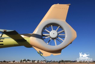 Tail of a 2013 Eurocopter EC130 T2 helicopter