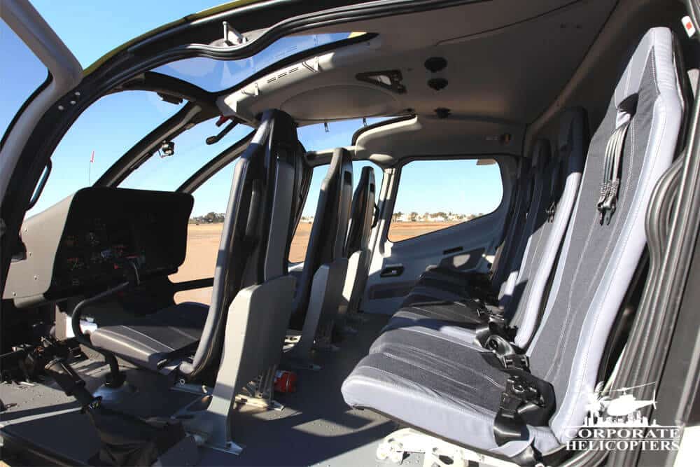 Cabin of a 2013 Eurocopter EC130 T2 helicopter
