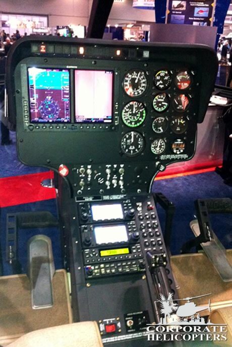 Panel of a 2010 McDonnell Douglas MD 500E helicopter