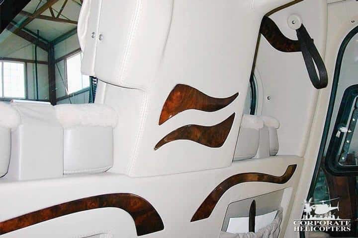 Luxury paneling on a 1993 McDonnell Douglas MD 520 Notar helicopter