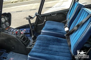 Front seats of a 2007 Robinson R44 Raven II helicopter