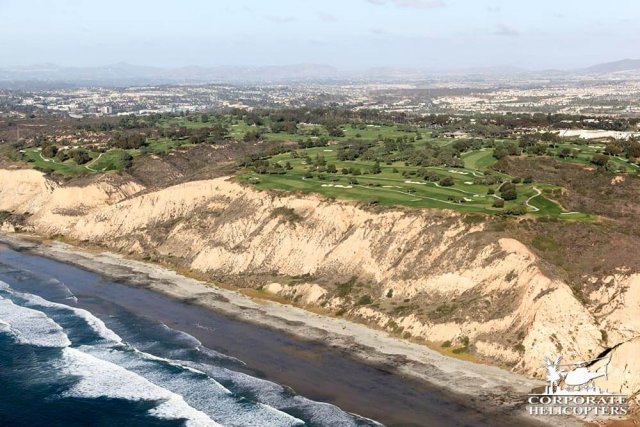 Aerial photo of Torrey Pines, Del Mar.