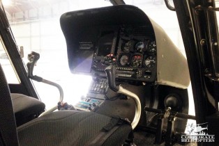 Flight controls of a 2001 Eurocopter EC120 helicopter