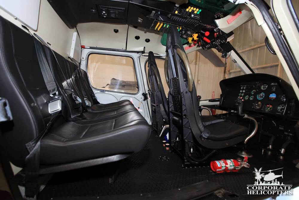 Cabin of a 2001 Eurocopter AS355N helicopter
