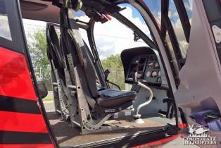 Interior of the front section of a 2007 Eurocopter EC-120B helicopter