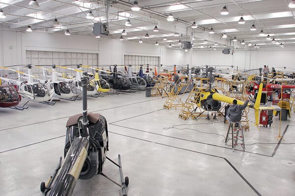 Robinson helicopter factory