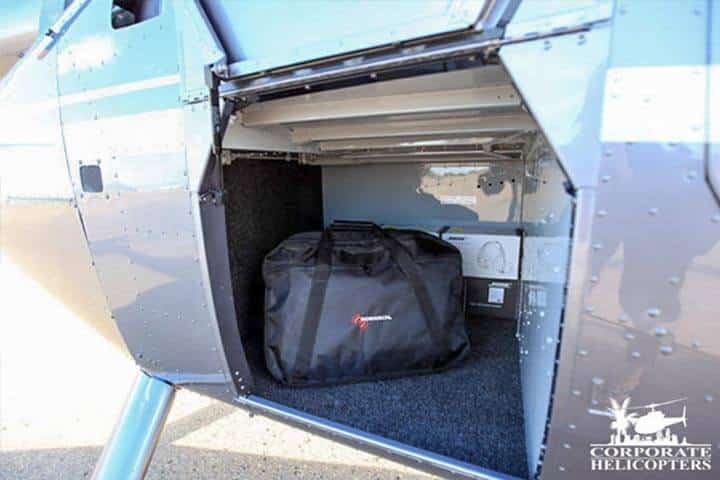 2013 Robinson R66 Turbine helicopter cargo compartment