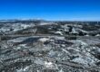 Aerial photo of snow in the Live Oak Springs area of California