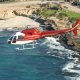 Helicopter tour over the ocean of La Jolla