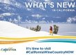 A photo of Visit California's Winter 2017 publication. Text reads What's New In California